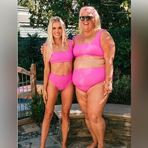 Show Me Your Mumu Hot Pink Scrunch bikini